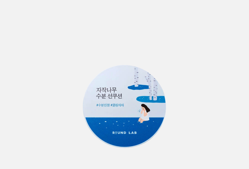 Солнцезащитный кушон Round lab Birch Juice Moisturizing Sun Cushion SPF50+ PA++++