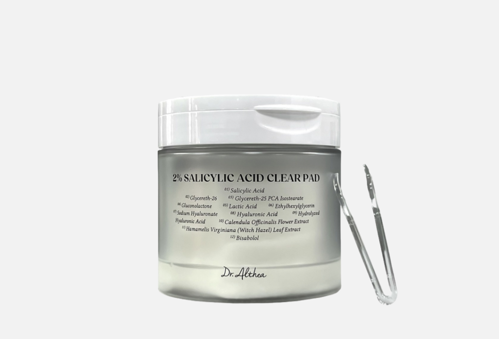 Отшелушивающие тонер-пэды с салициловой кислотой 2% Dr. Althea Salicylic Acid Clear Pad