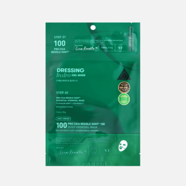 Двухфазная гидрогелевая маска с центеллой VT Cosmetics Pro Cica Reedle Shot 100 2Step Hydrogel Mask