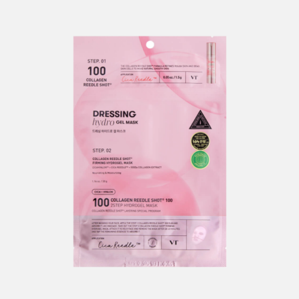 Двухфазная гидрогелевая маска с коллагеном VT Cosmetics Collagen Reedle Shot 100 2Step Hydrogel Mask