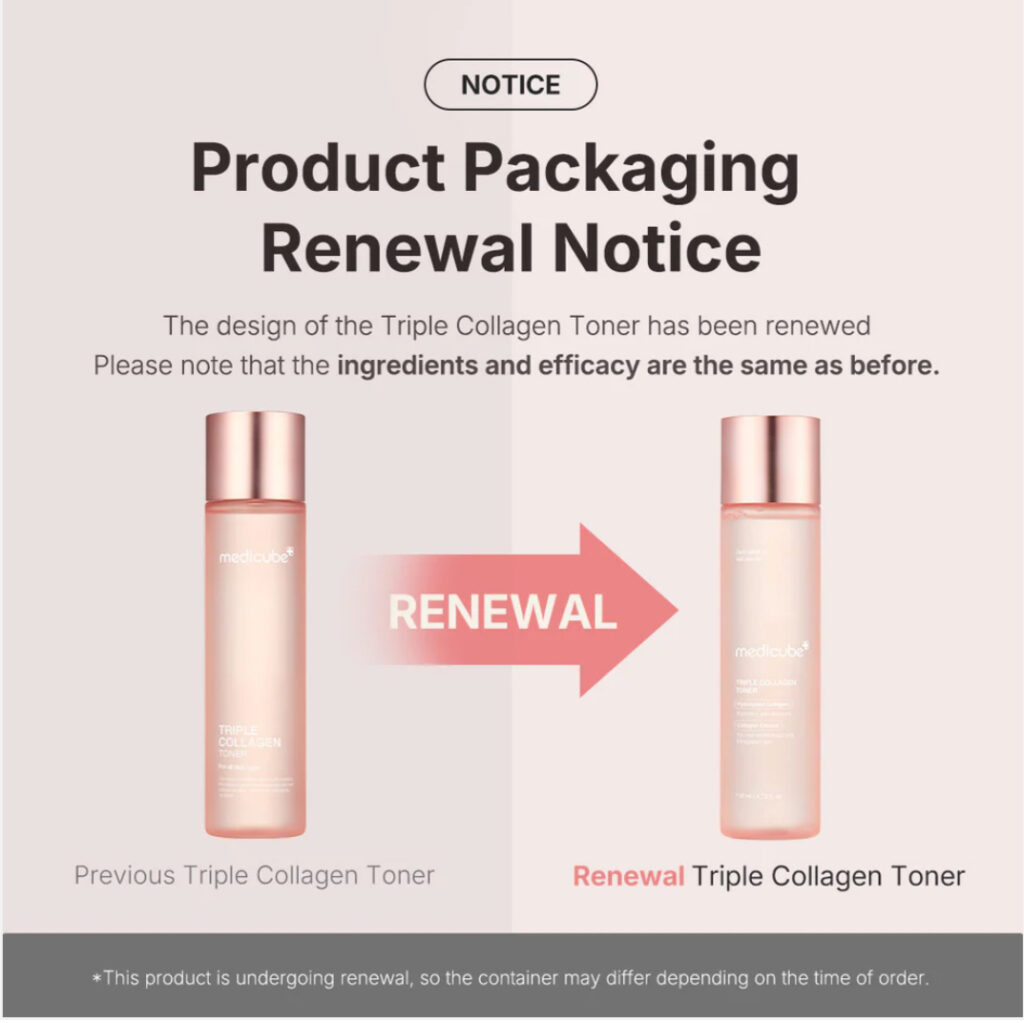 Укрепляющий тонер для лица Medicube Triple Collagen Toner — изображение 4