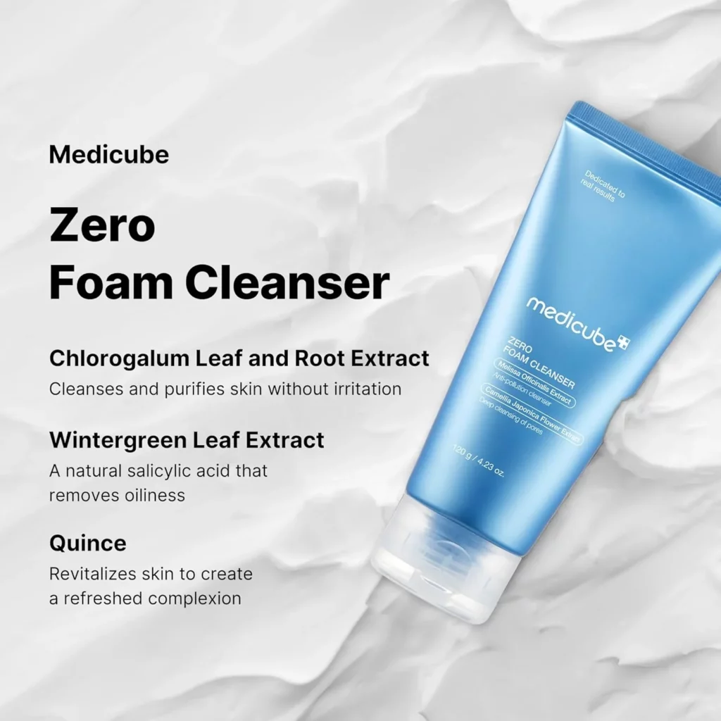 Глубокоочищающая пенка для сужения пор Medicube Zero Foam Cleanser — изображение 3