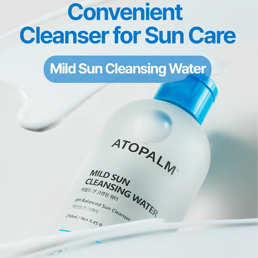 Мягкая очищающая вода для чувствительной кожи Atopalm Mild Sun Cleansing Water 250 ml — изображение 3