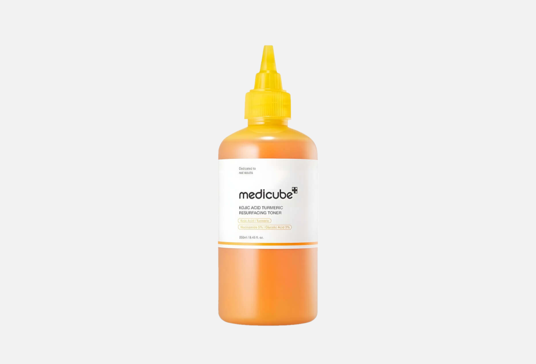 Отшелушивающий тонер с кислотами medicube Kojic Acid Turmeric Resurfacing Toner