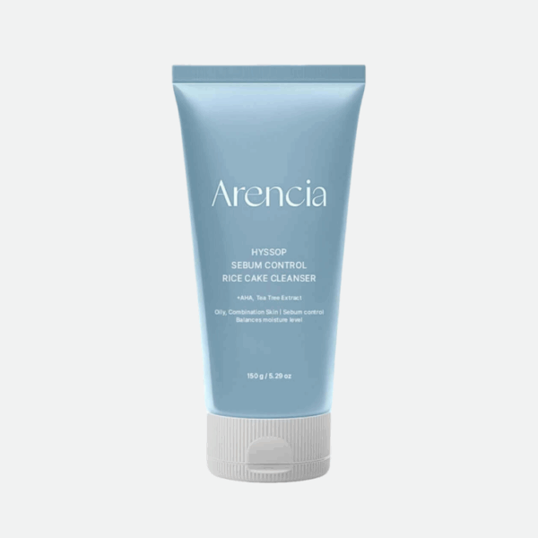 Себорегулирующая пенка для умывания Arencia Hyssop Sebum Control Rice Cake Cleanser