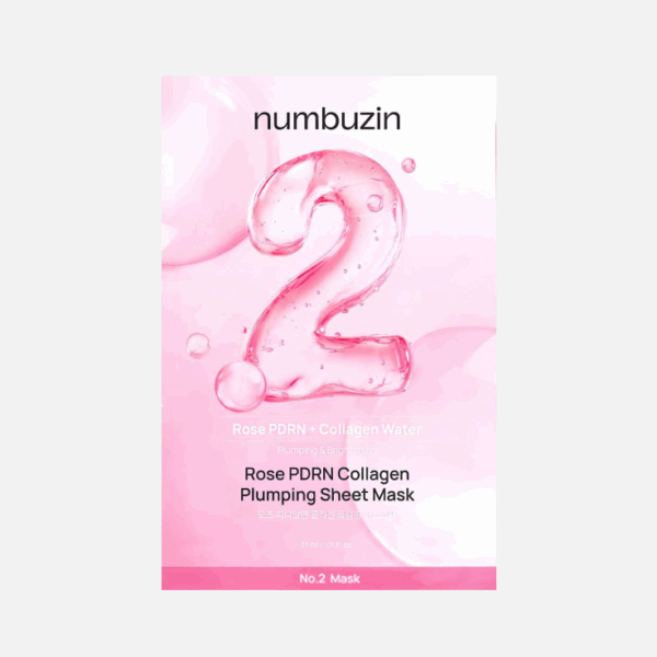 Увлажняющая тканевая маска с ПДРН и коллагеном numbuzin No.2 Rose PDRN Collagen Plumping Sheet Mask