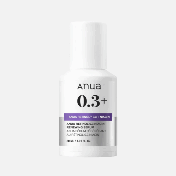 Обновляющая сыворотка с ретинолом и ниацинамидом Anua Nano Retinol 0,3% + Niacin Renewing Serum, 30 ml