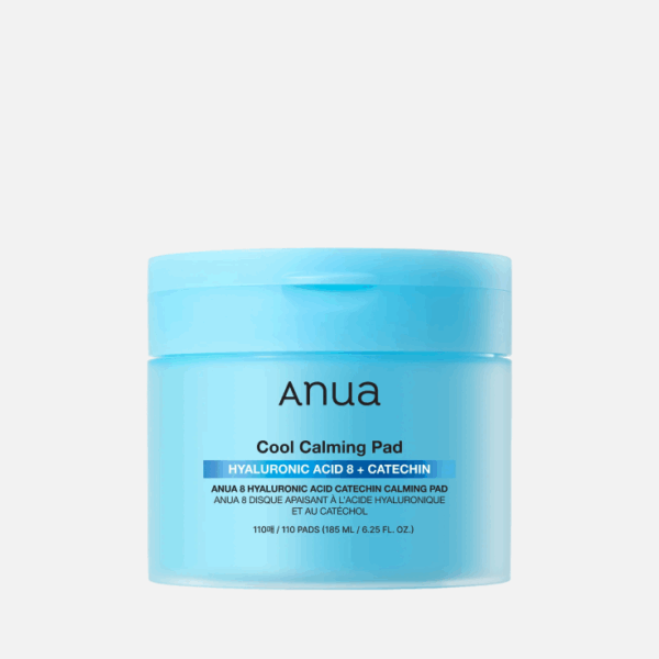 Oхлаждающие успокаивающие тонер-пэды с гиалуроновой кислотой Anua 8 Hyaluronic Acid Catechin Calming Pad
