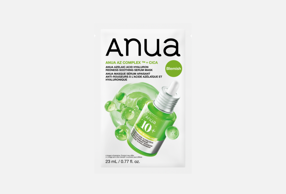 Успокаивающая тканевая маска Anua Azelaic Acid Hyaluron Redness Soothing Serum Mask 23 ml