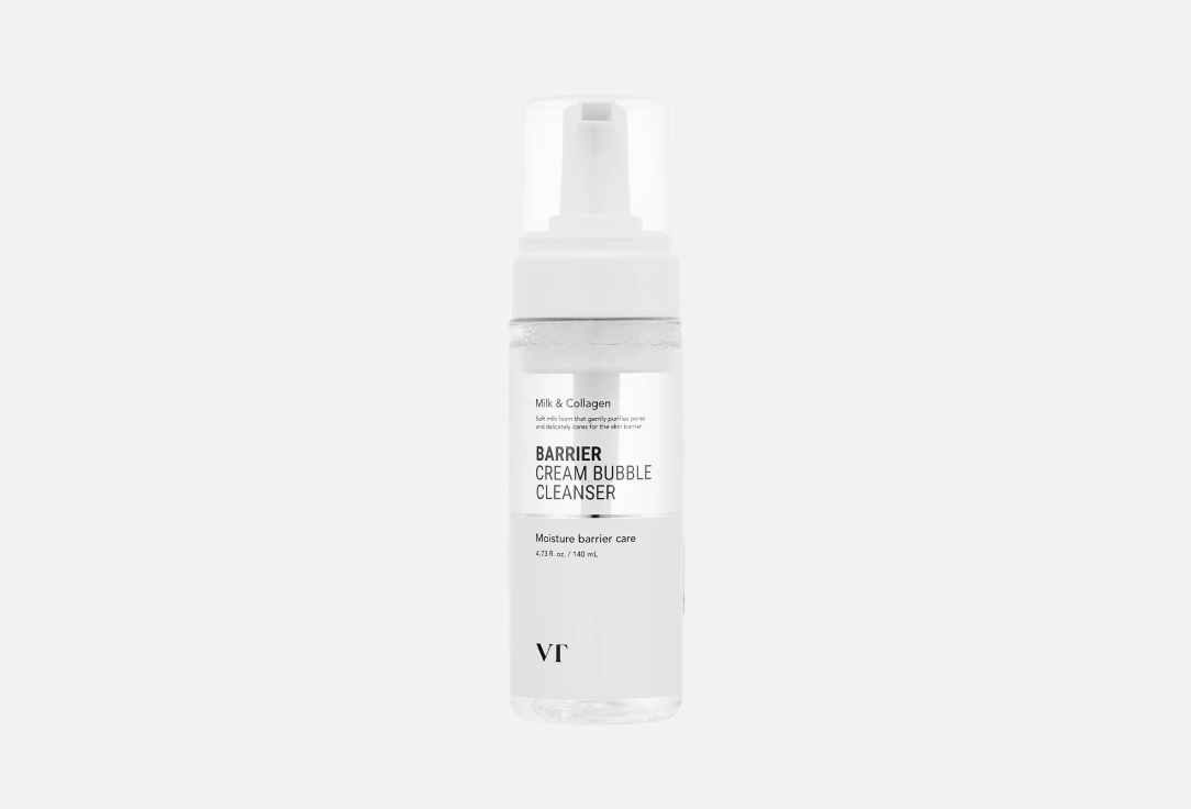 Кислородная пенка для умывания с молочными протеинами VT Cosmetics Barrier Cream Bubble Cleanser 140 ml