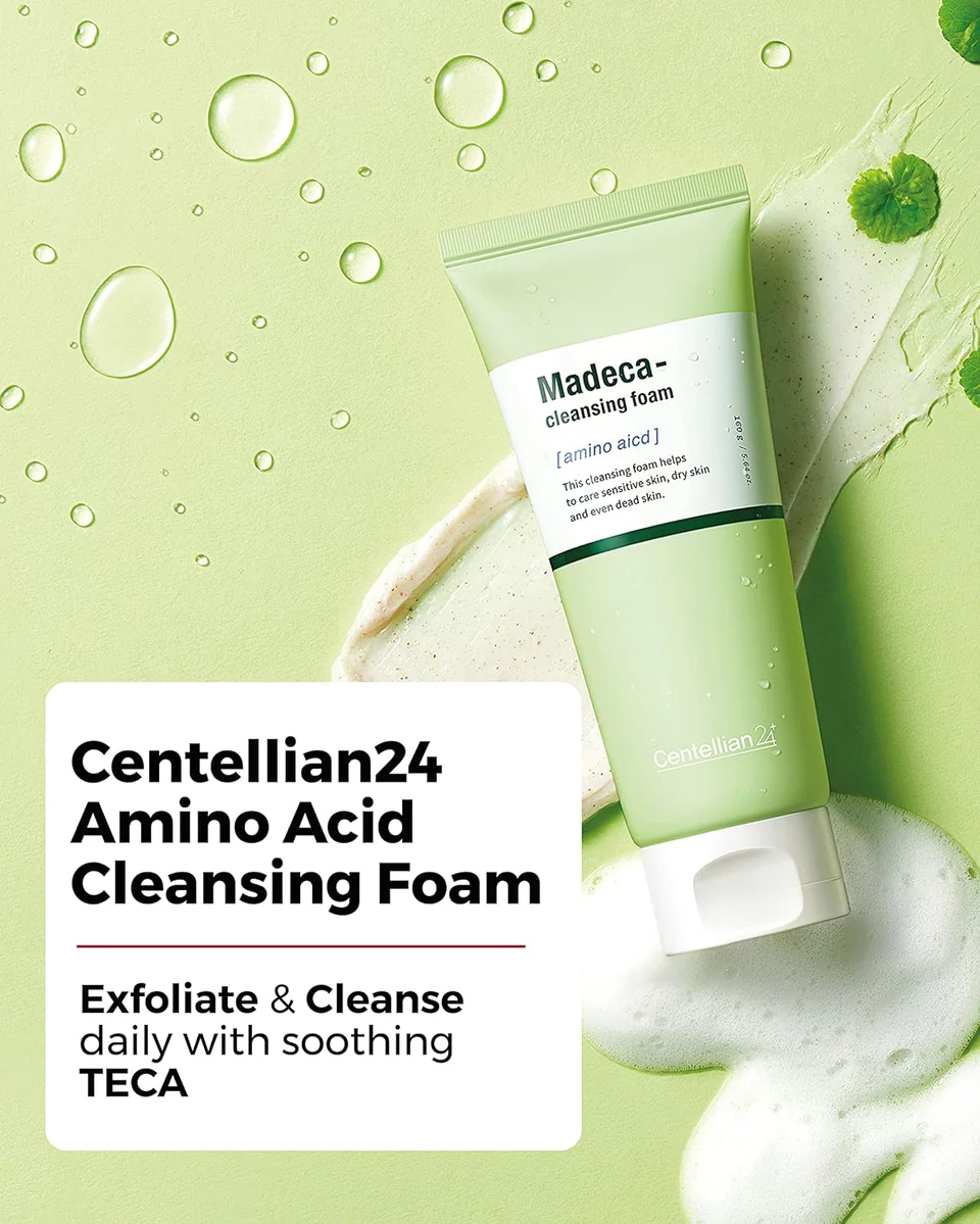Пенка для умывания с аминокислотами Centellian24 Madeca Amino Acid Cleansing Foam 160 g — изображение 3