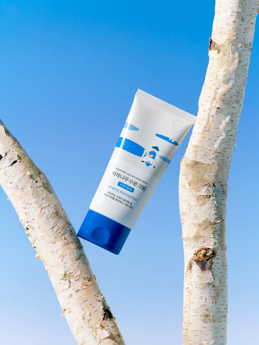 Увлажняющий крем-гель для мужчин Round Lab For Men Birch Juice Moisturizing Cream 75 ml — изображение 3