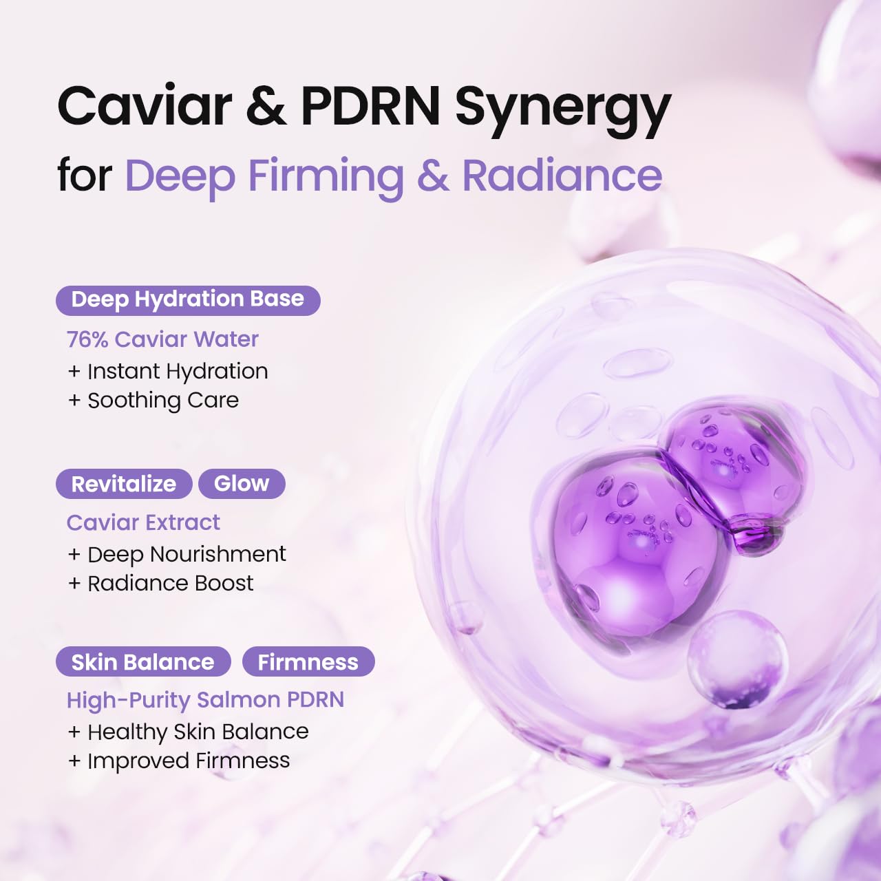Увлажняющий мист-желе Biodance Caviar Pdrn Jelly Serum Mist 50 ml — изображение 3