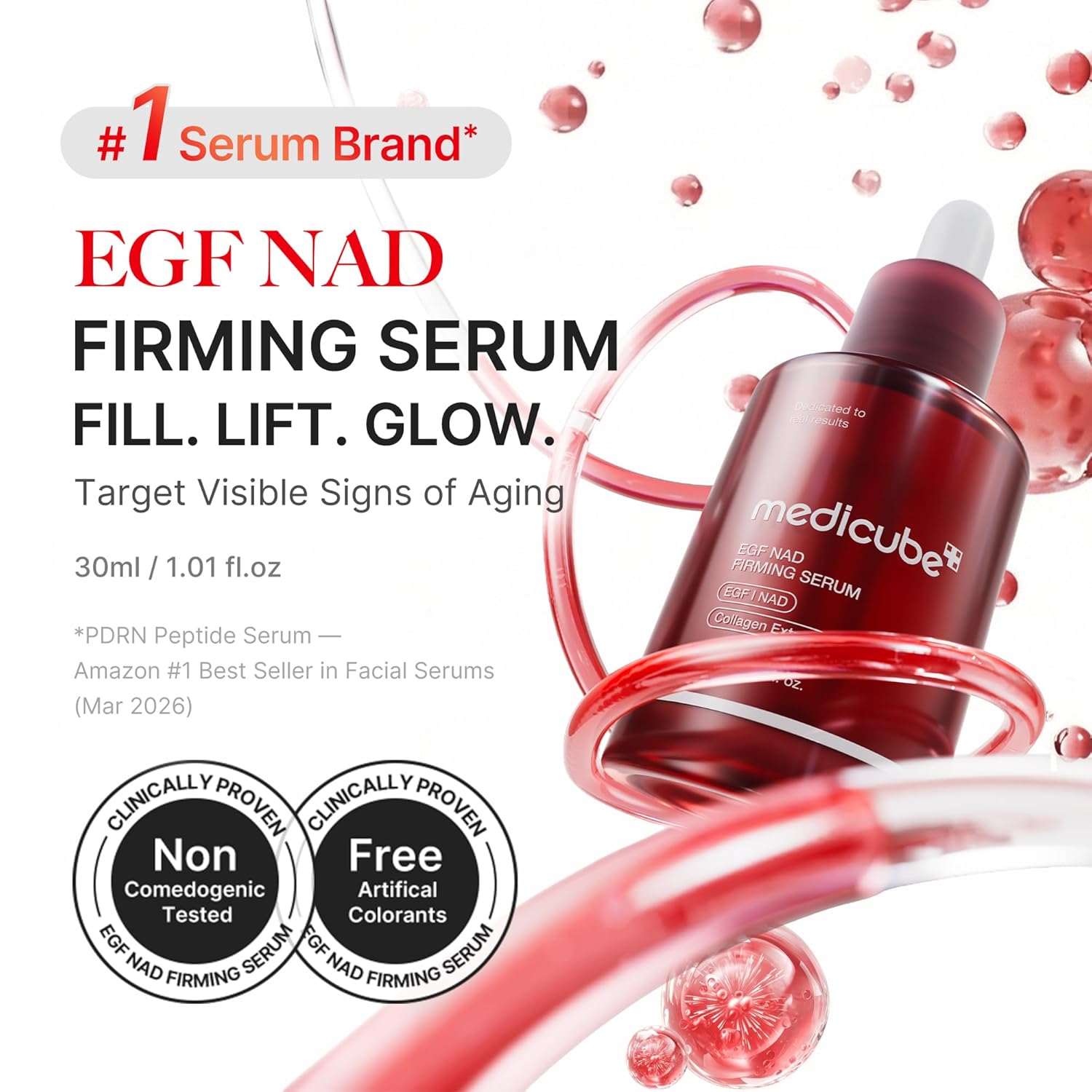 Антивозрастная лифтинг сыворотка Medicube EGF NAD Firming Serum 30 ml — изображение 2