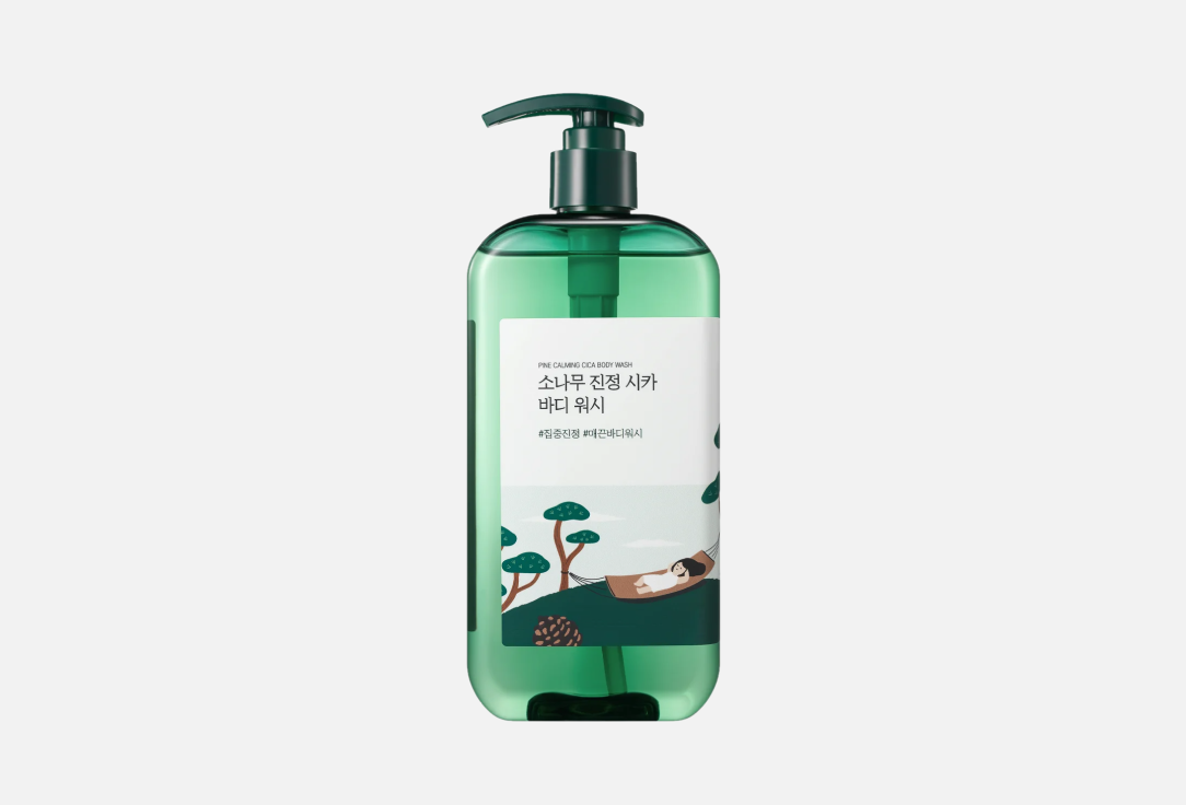 Успокаивающий гель для душа Round Lab Pine Calming Cica Body Wash 400 ml