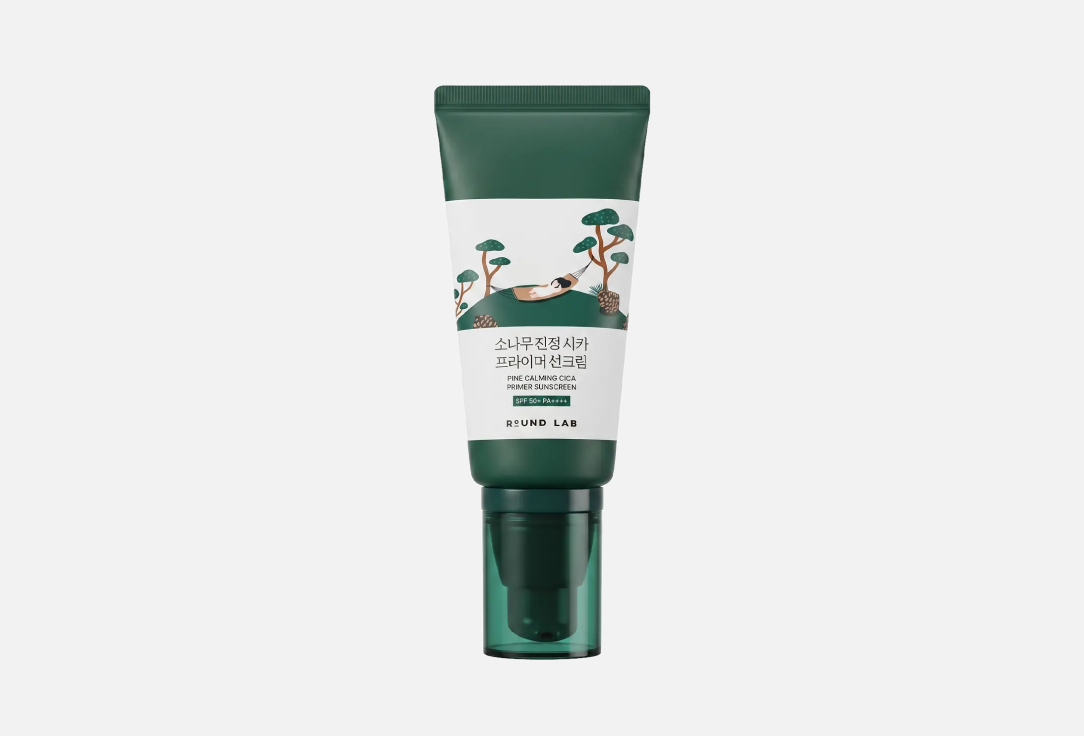 Солнцезащитный крем-праймер Round Lab Pine Calming Cica Primer Sunscreen SPF 50+ PA++++ 40 ml