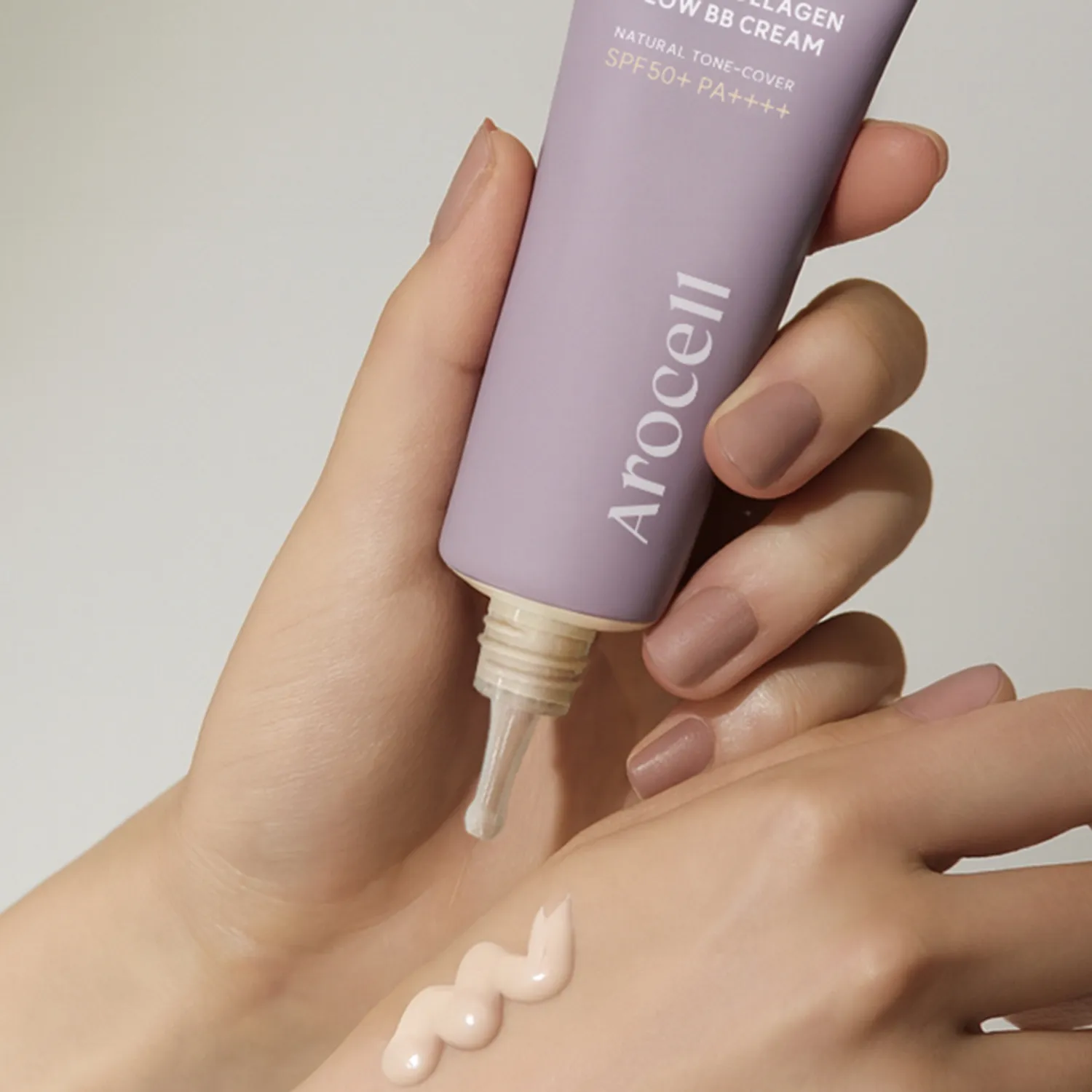BB-крем с ПДРН и пептидами Arocell Super Collagen Glow BB Cream SPF50+ PA++++ 40 ml — изображение 3