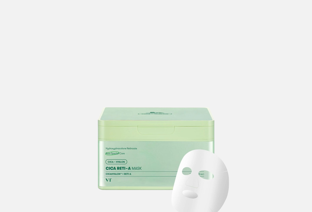 Набор масок для сужения пор с ретинолом VT Cosmetics Cica Reti-A Mask