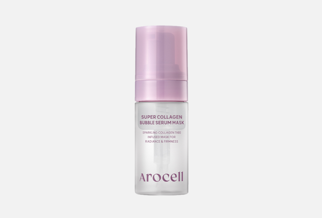 Пузырьковая маска-сыворотка с коллагеном и ПДРН Arocell Super Collagen Bubble Serum Mask 30 g