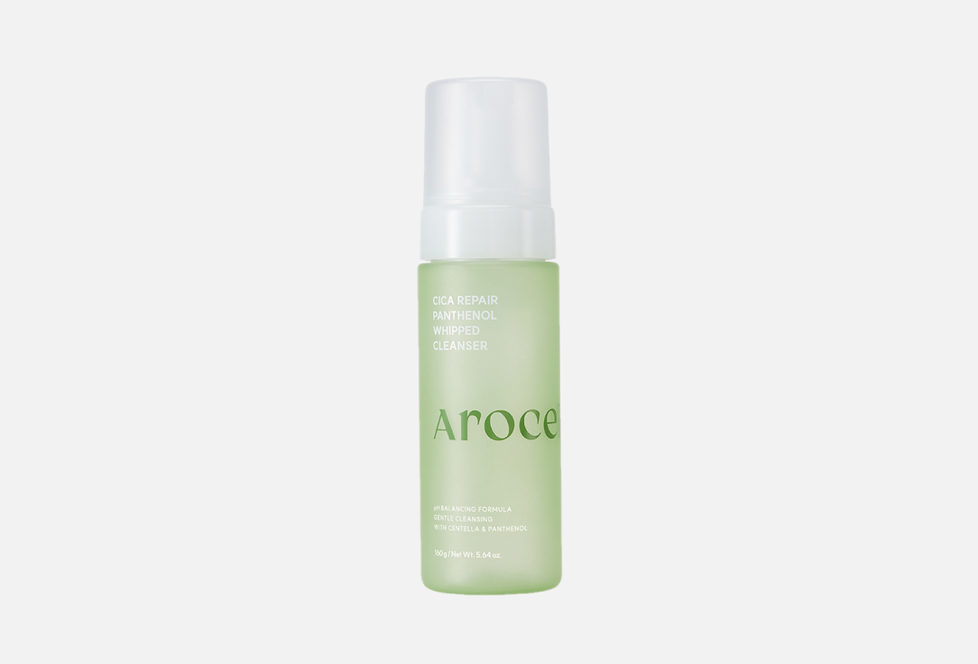 Двухфазная очищающая пенка-мусс с центеллой и пантенолом Arocell Cica Repair Panthenol Whipped Cleanser 160 g