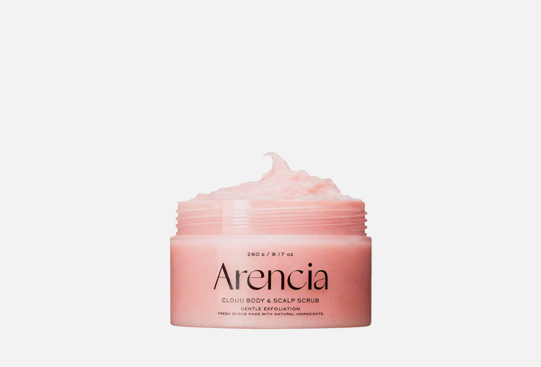 Парфюмированный скраб для тела и кожи головы Arencia Fresh Cloud Body & Scalp Scrub Lavender & Pear 260g