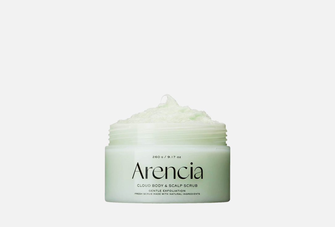Парфюмированный скраб для тела и кожи головы Arencia Fresh Cloud Body & Scalp Scrub Geranium & Primrose 260g