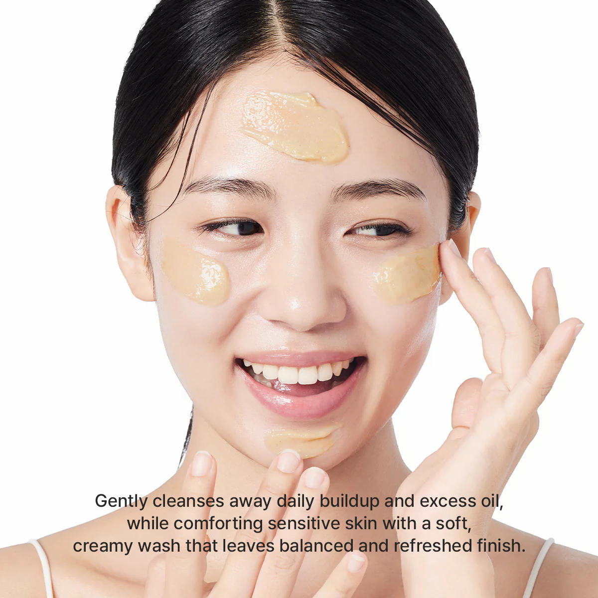 Очищающее средство с календулой Arencia Calendula Rice Mochi Cleanser 120g — изображение 4