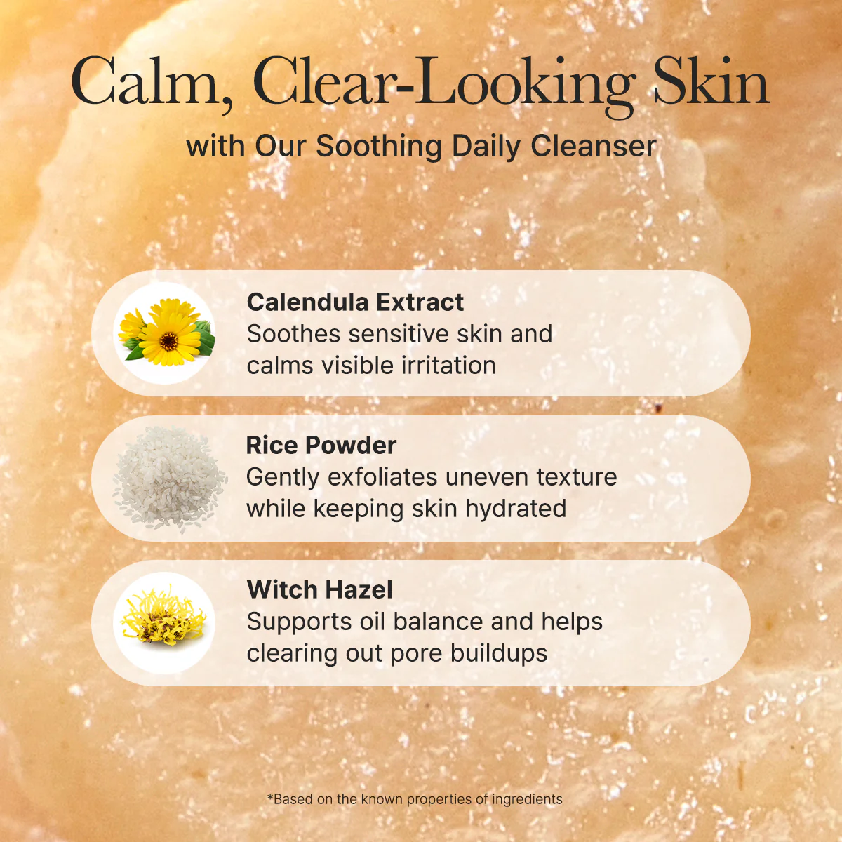 Очищающее средство с календулой Arencia Calendula Rice Mochi Cleanser 120g — изображение 2