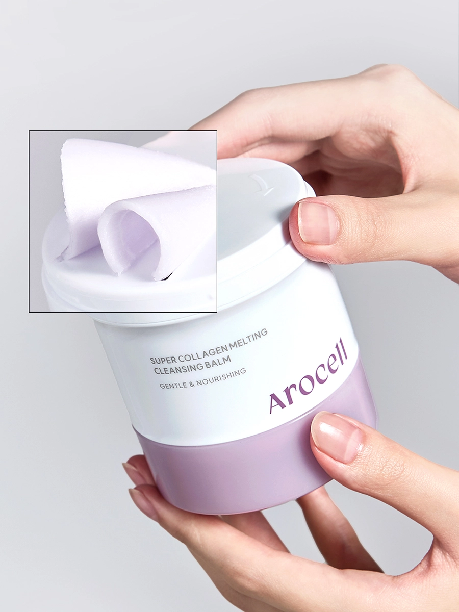 Гидрофильный бальзам с коллагеном и пептидами Arocell Super Collagen Melting Cleansing Balm 100 g — изображение 2