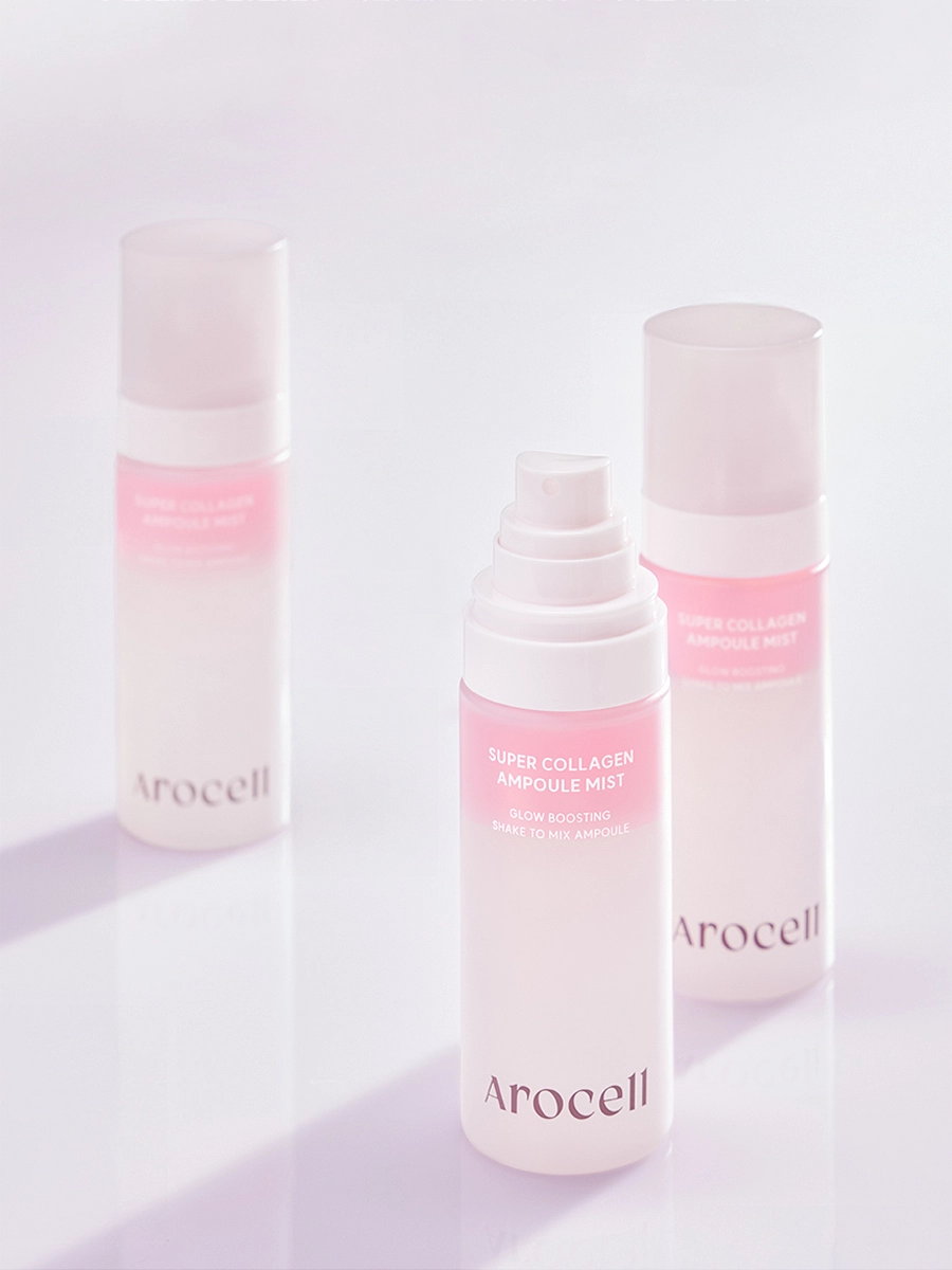 Двухфазная сыворотка-мист с коллагеном и ПДРН Arocell Super Collagen Ampoule Mist 80 ml — изображение 2