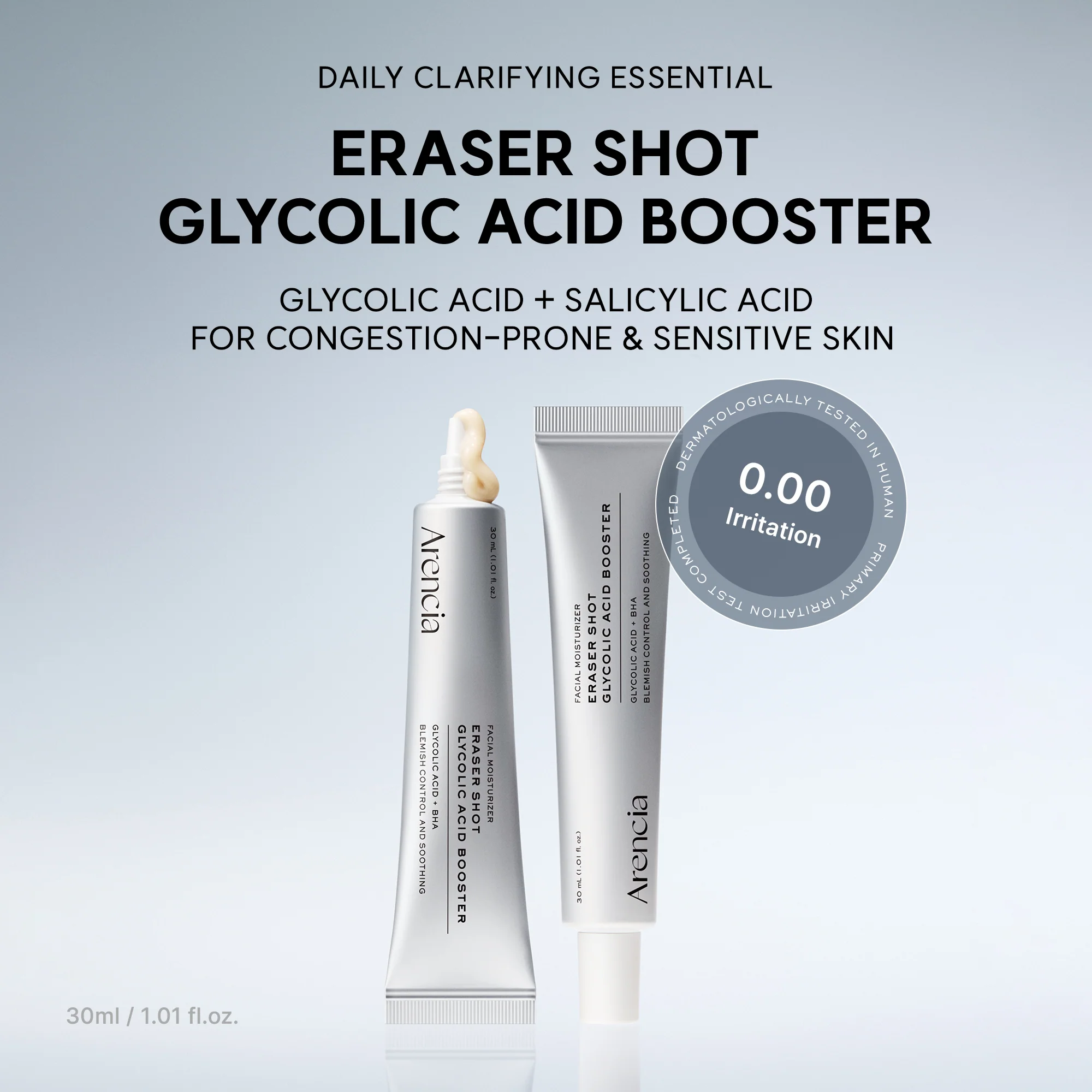 Сыворотка-бустер с гликолевой кислотой Arencia Eraser Shot Glycolic Acid Booster 30 ml — изображение 2
