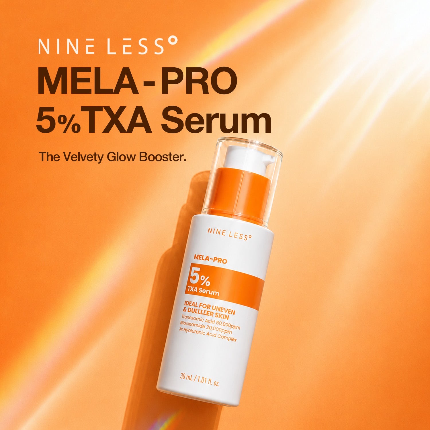 Осветляющая сыворотка с транексамовой кислотой NINE LESS MELA-PRO 5% TXA Serum 30 ml — изображение 2