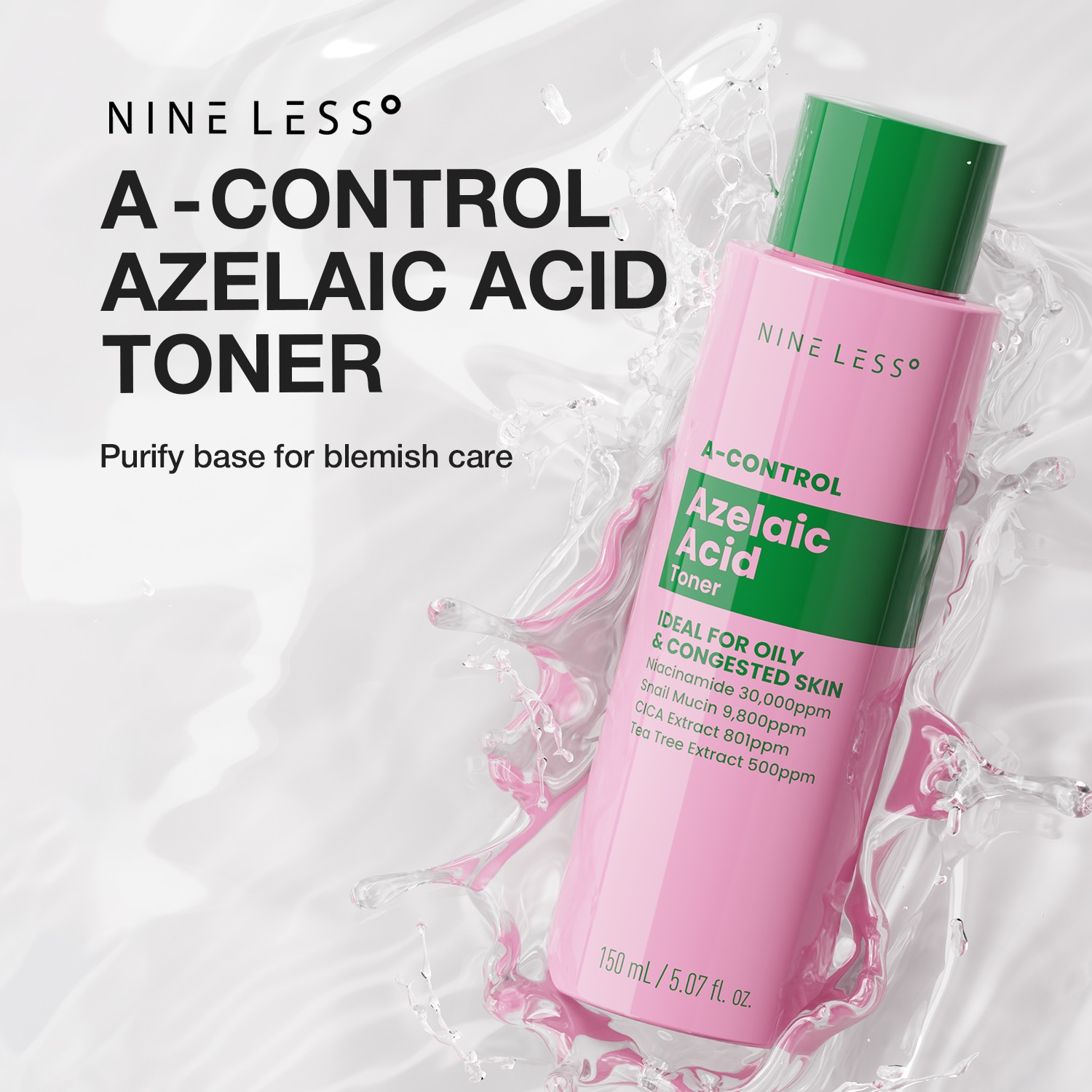 Тонер с азелаиновой кислотой NINE LESS A-Control Azelaic Acid Toner 150 ml — изображение 2