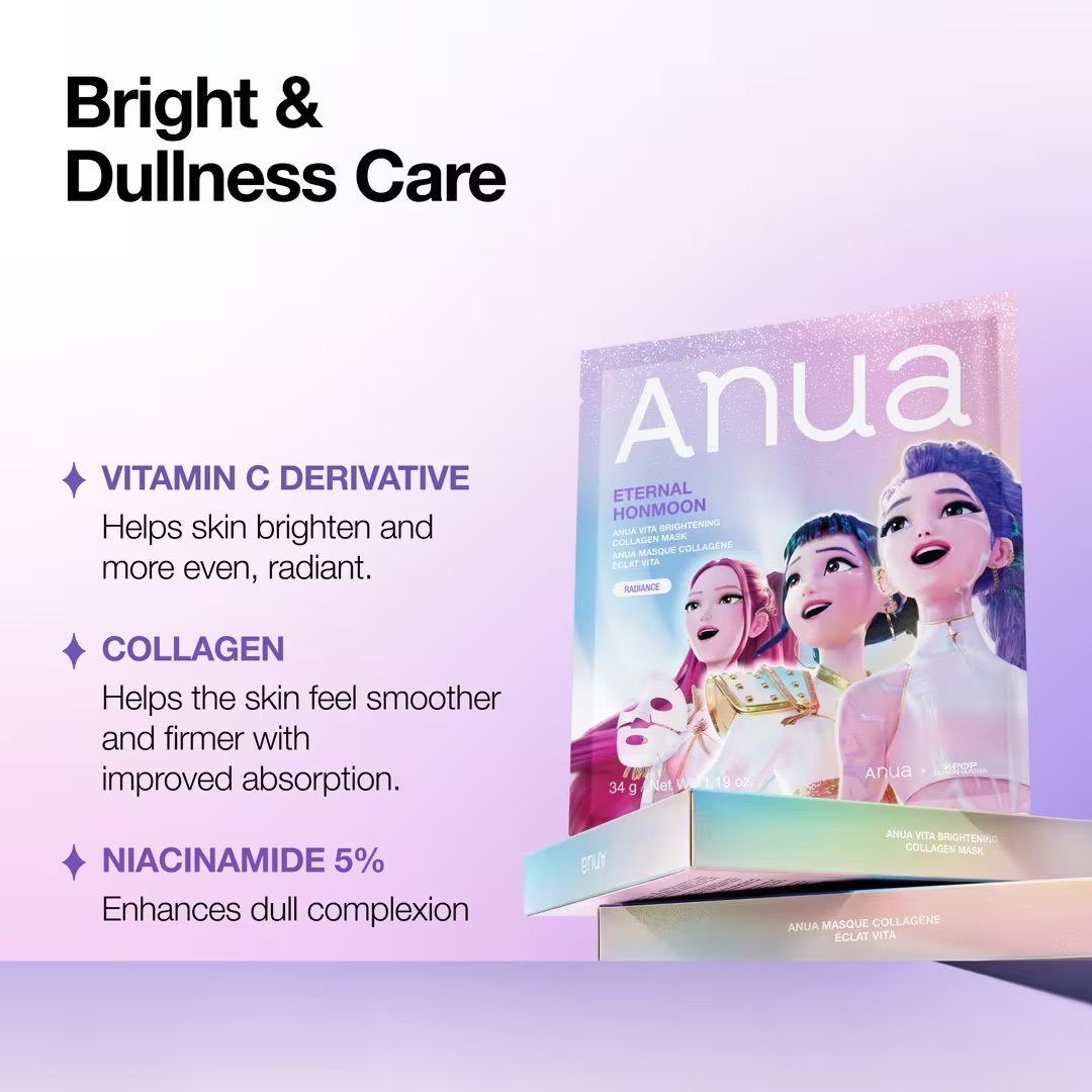 Маска для лица Anua Vita Brightening Collagen Mask 34g — изображение 2