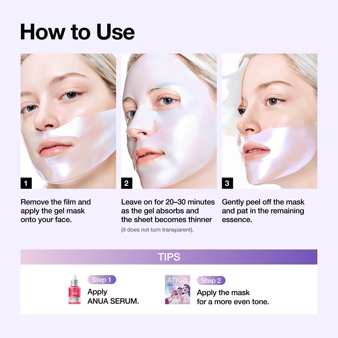 Маска для лица Anua Vita Brightening Collagen Mask 34g — изображение 4