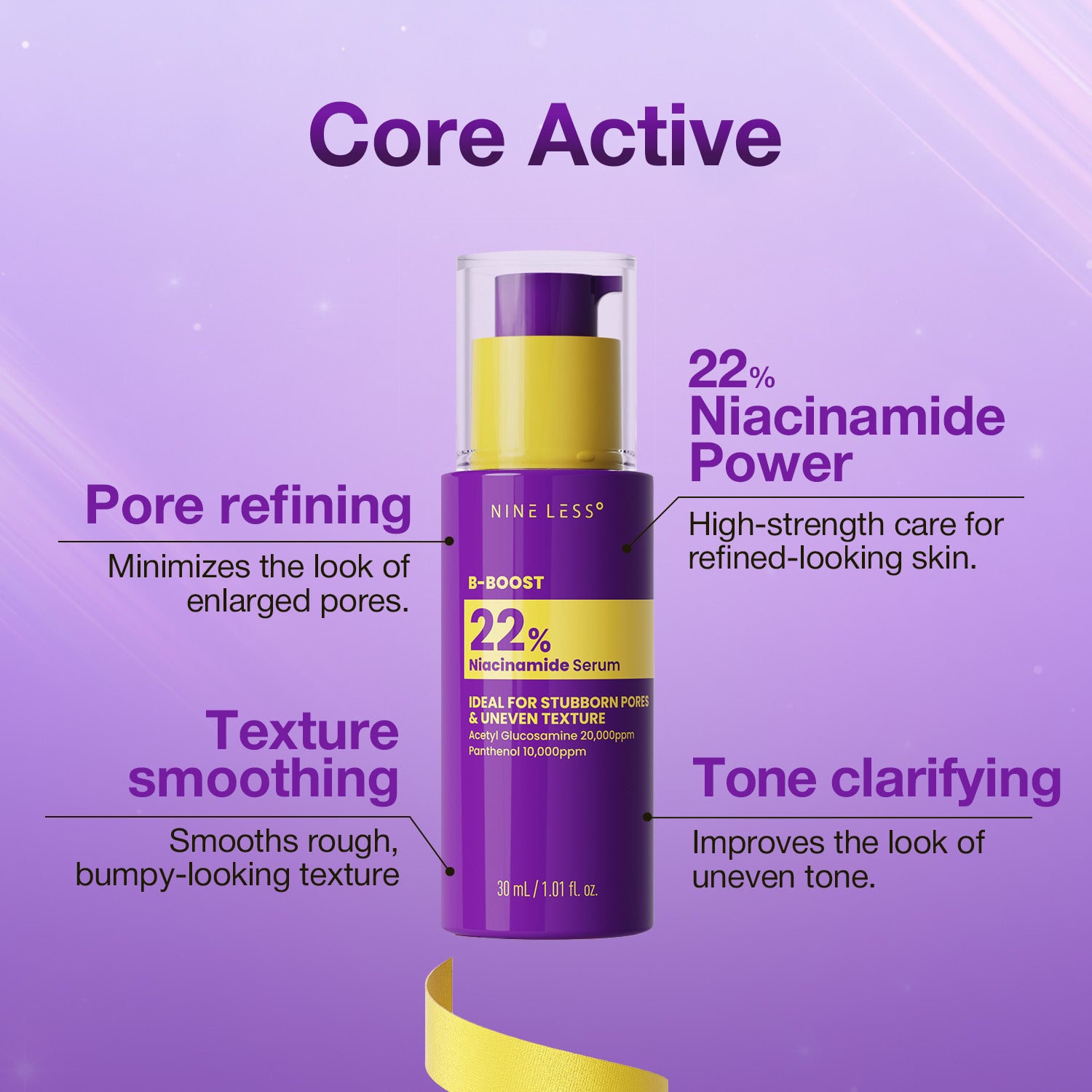 Сыворотка с 22% ниацинамидом NINE LESS B-BOOST 22% Niacinamide Serum 30 ml — изображение 4