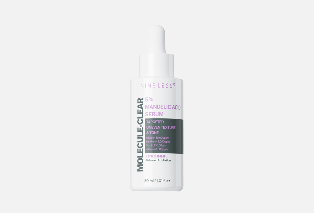 Сыворотка с миндальной кислотой NINE LESS MOLECULE-CLEAR 5% Mandelic Acid Serum 30 ml