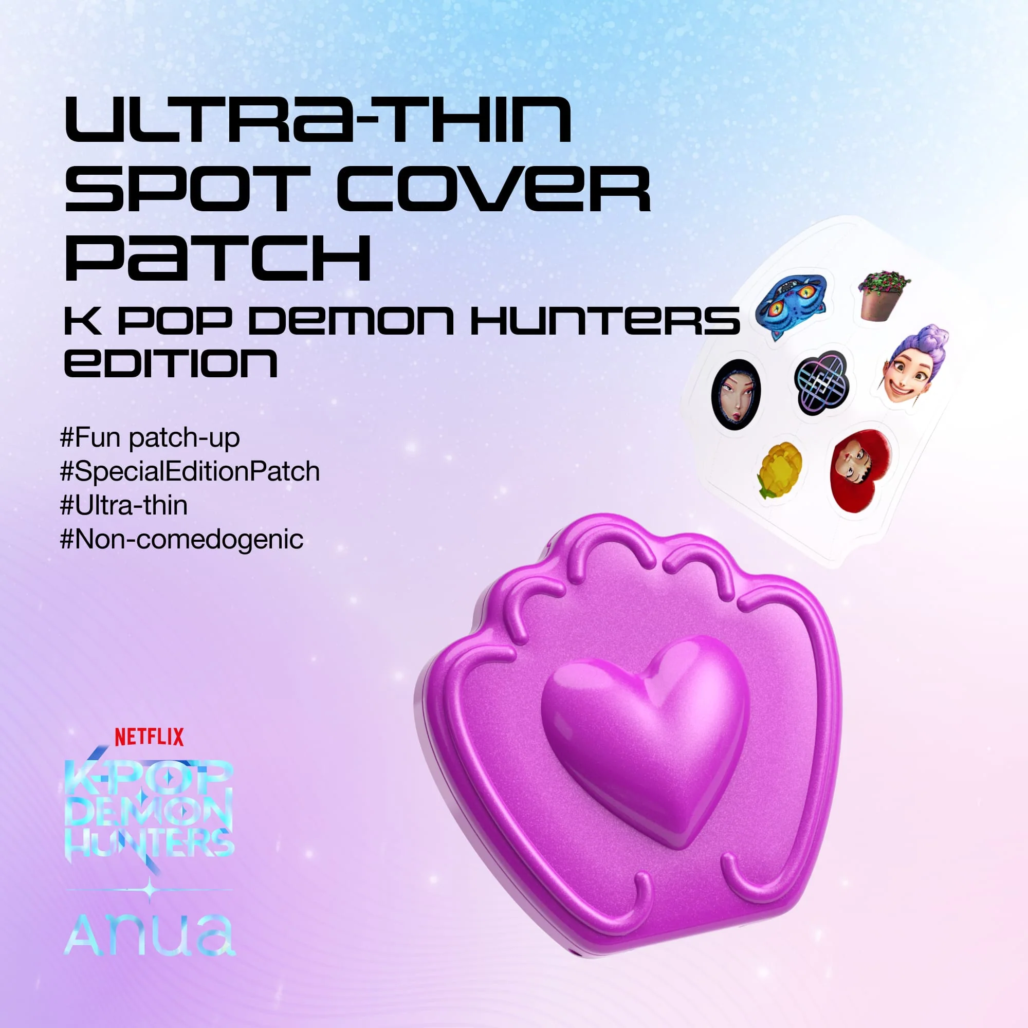 Патчи от прыщей Anua K-Pop Demon Hunters Ultra-Thin Spot Cover Patch 28ea — изображение 2