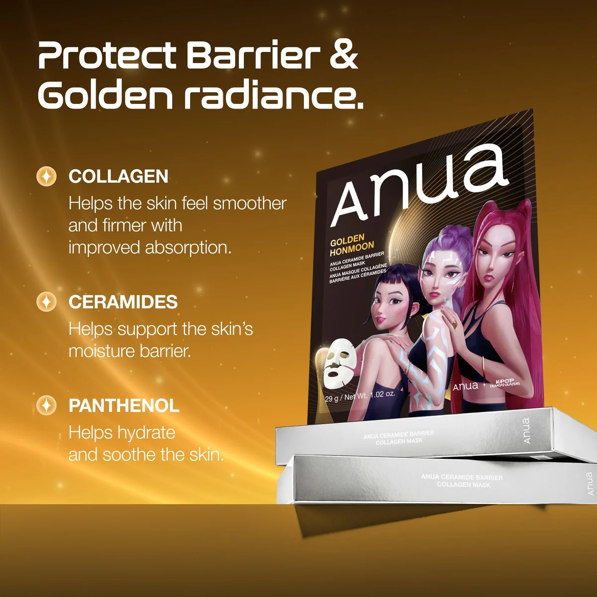 Гидрогелевая маска Anua Ceramide Barrier Collagen Mask 29 g — изображение 3